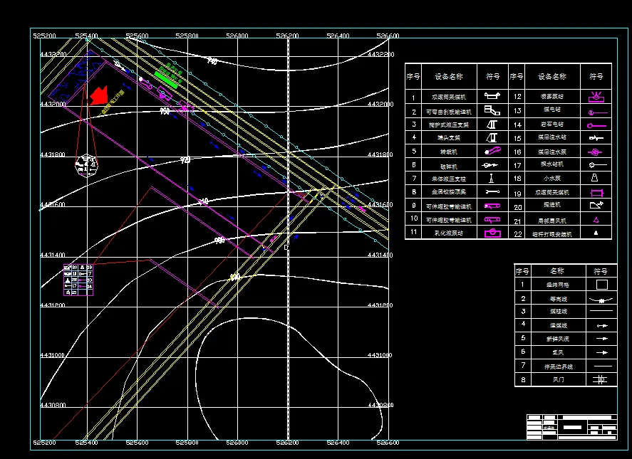 巷道布置平面图