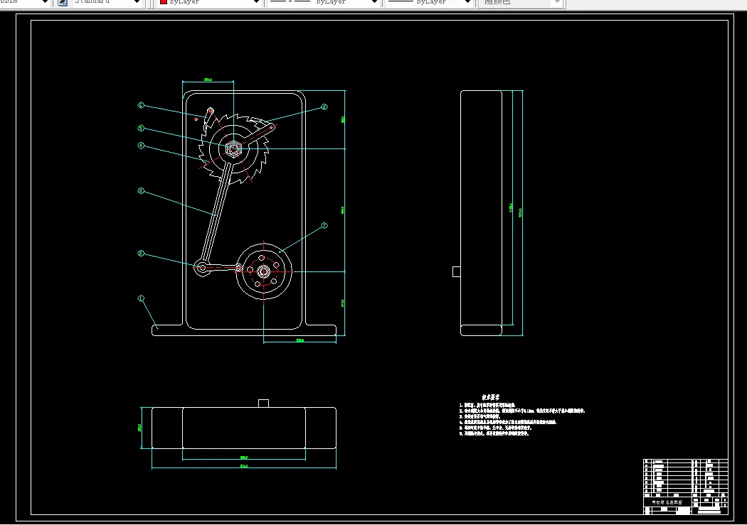 L147-绕线机的传动装置进行三维建模与运动仿真