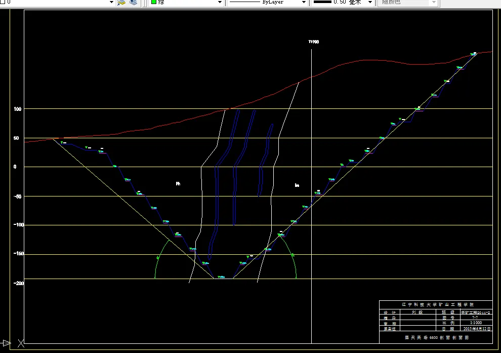 D415-许东沟矿区480万吨年采矿主体方案设计