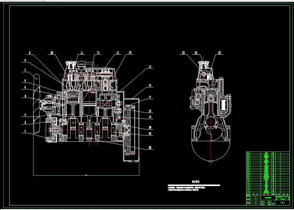 配气机构装配图