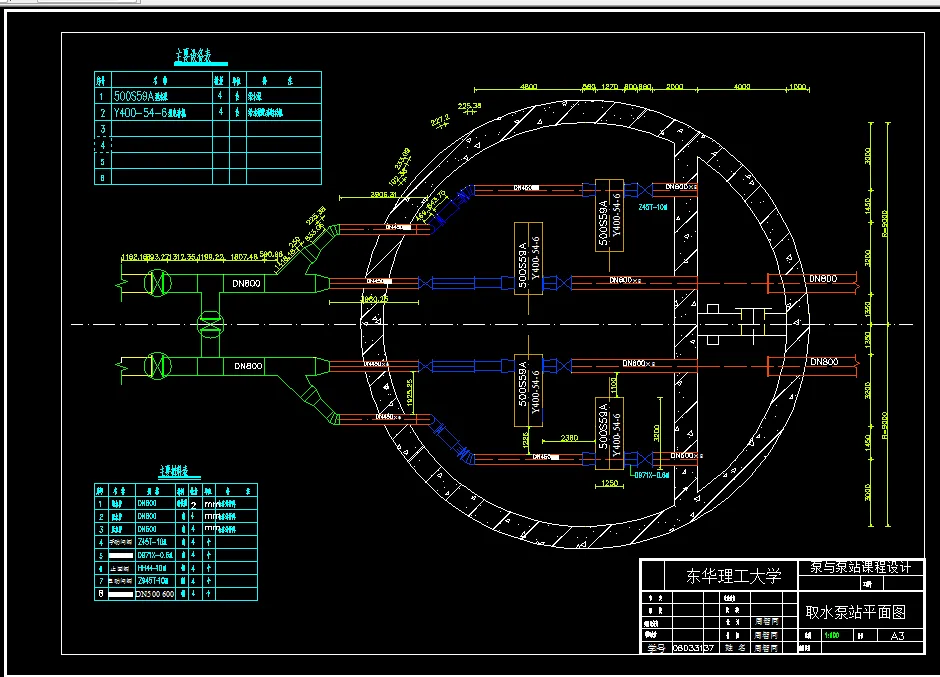L550-泵与泵站课程设计-取水泵站的设计9.5万