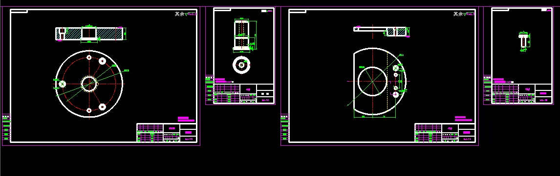 上模板，模柄，卸料板