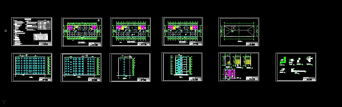 L658-7层框架结构办公楼设计-5000平米