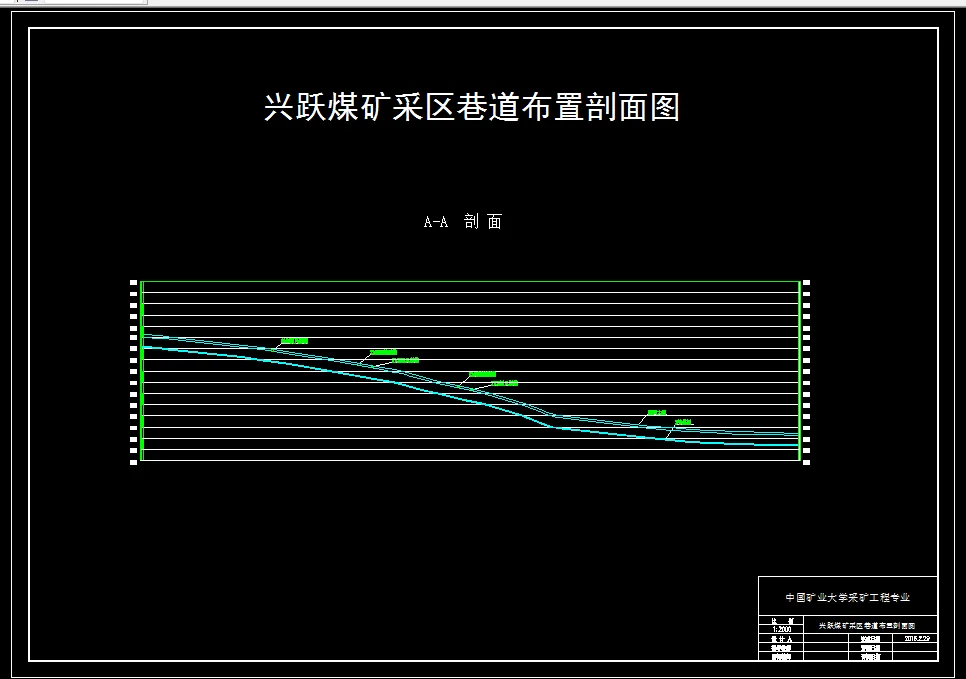 巷道布置剖面图