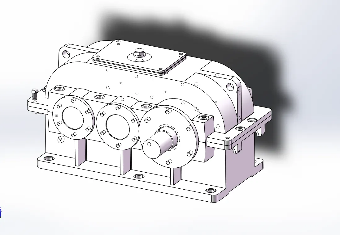 L769带式运输机传动装置的设计-双级圆柱齿轮减速器【含SW三维】F2800 V0.7 D350
