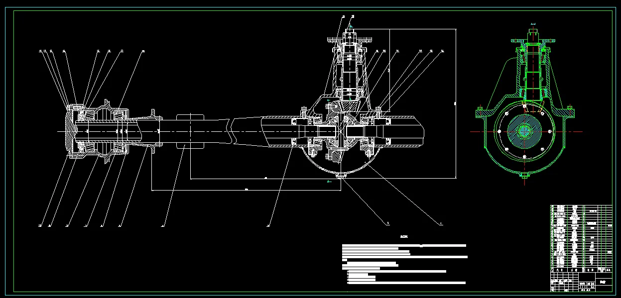 L892-四驱越野车转向驱动桥设计