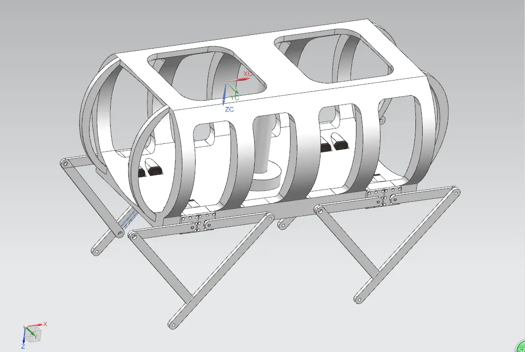 L938-四足爬行机器人设计[含UG三维图]