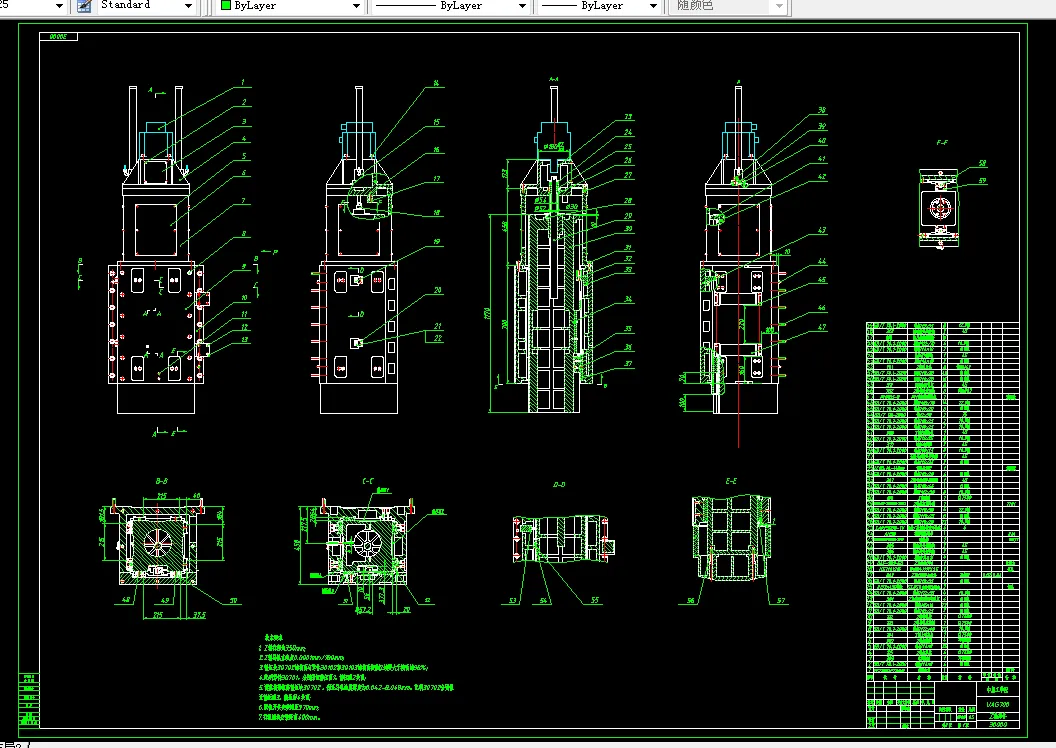 M056-大口径非球面铣磨机Z轴精密进给结构设计