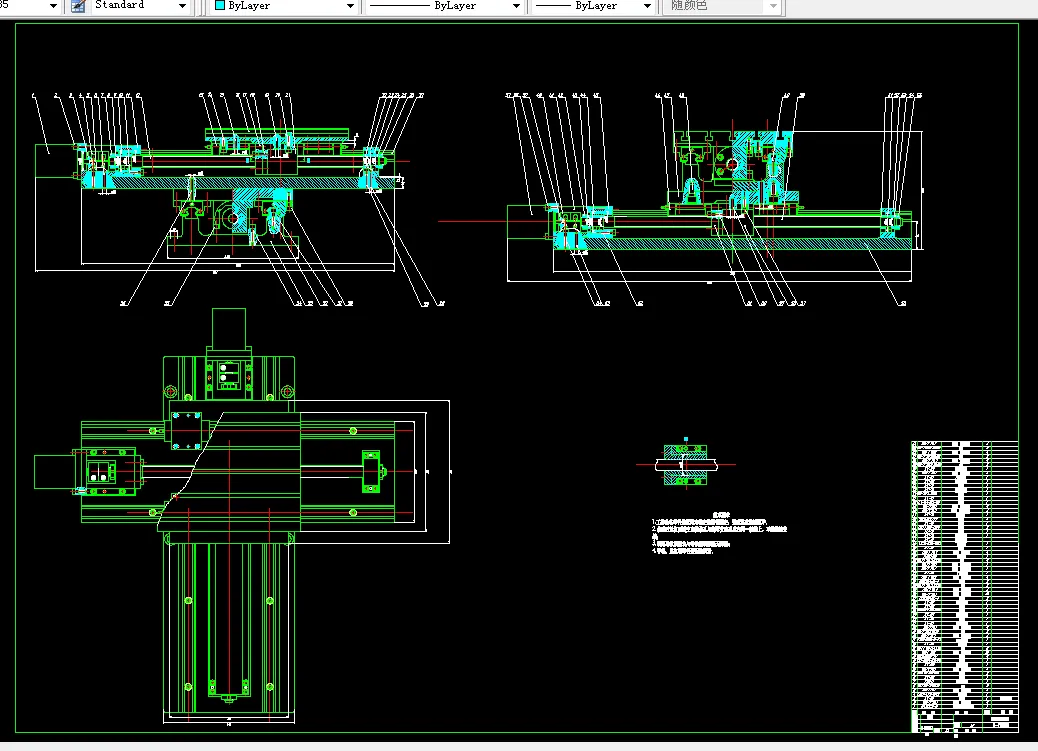 M069-二维交流伺服数控控制工作台机械系统设计