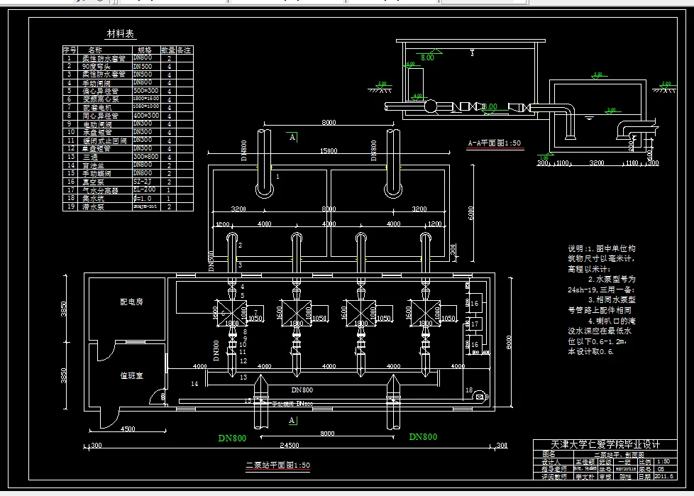 D472-海安县地面给水厂设计