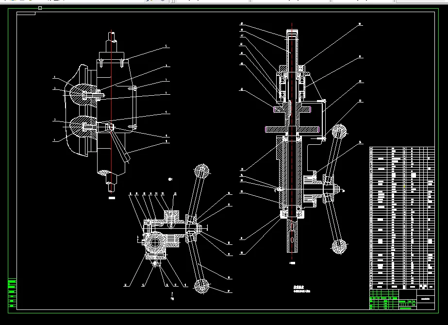 主轴部分装配图