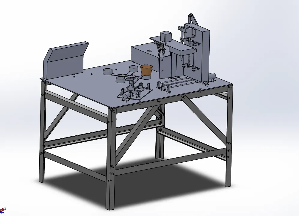 M443机械创新课程设计-易碎物品自动包装机设计[含SW三维图]