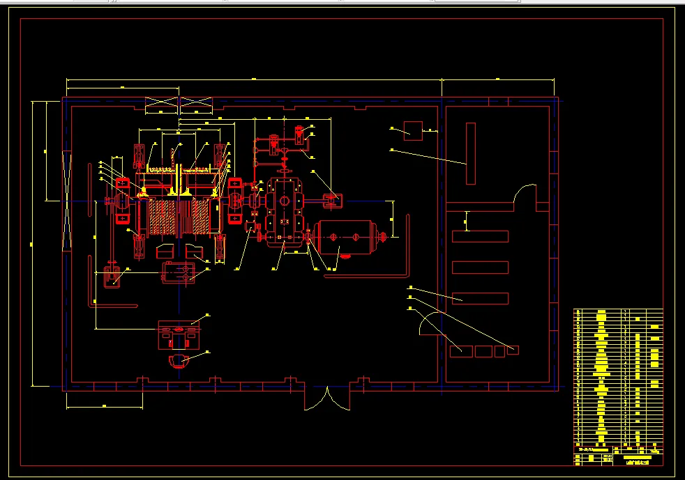 提升机房布置图