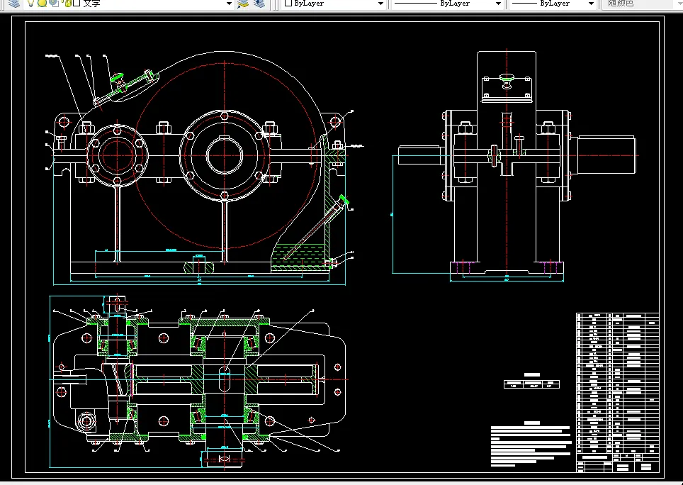 M677-一级斜齿圆柱齿轮减速器设计F=4000 V=1.6 D=400