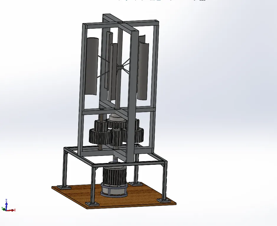 M723-风力发电机传动系统建模与仿真[含SW三维图]