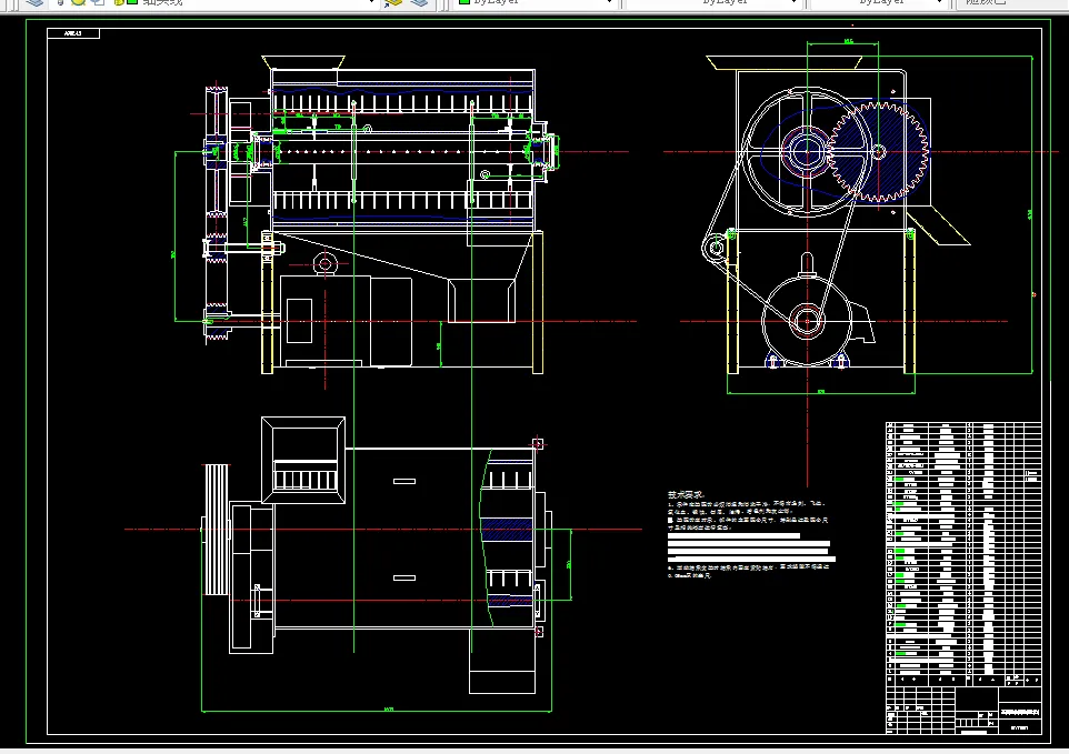M753-玉米籽粒收获脱粒装置设计