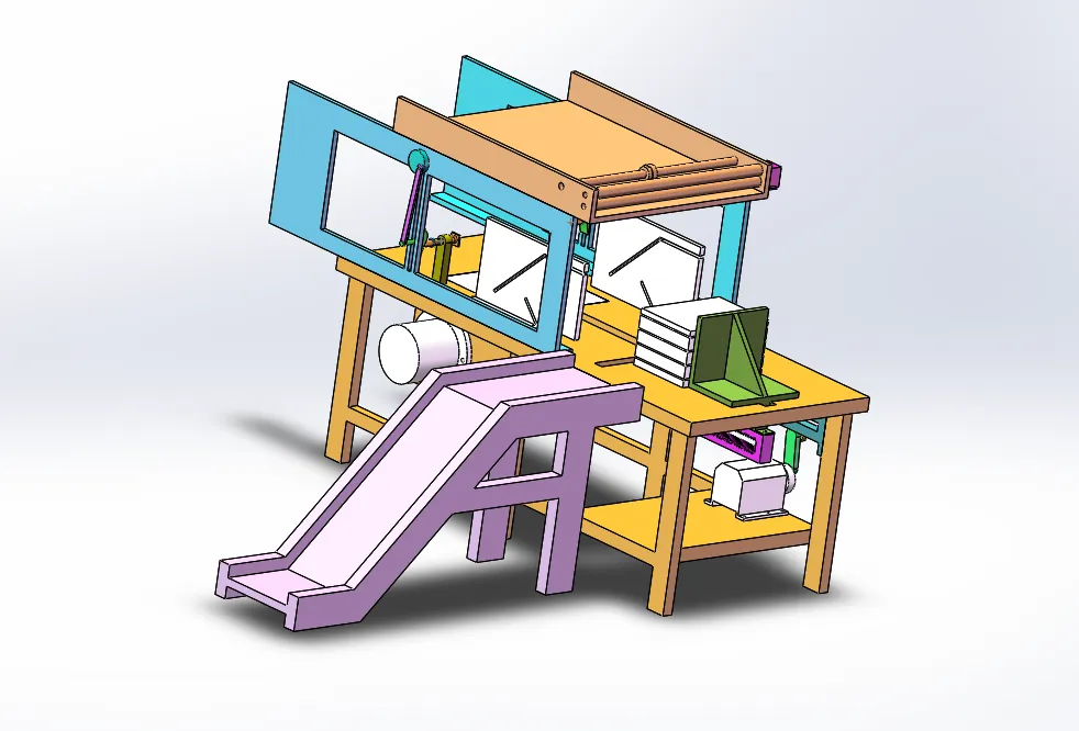 M842-书本自动打包机设计[含SW三维图]