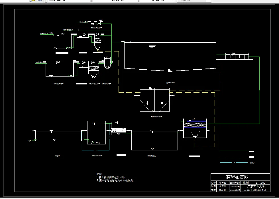 D542-4000m3d线路板废水处理工艺流程设计
