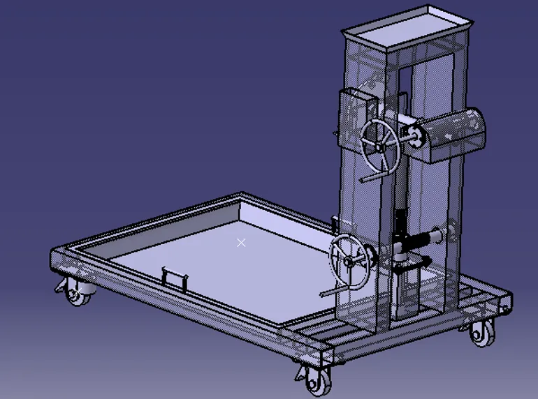 M960-机械举升式发动机翻转台架设计[含Catia三维图]