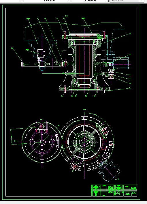 N026-立式精锻机自动上料机械手设计--大臂升降及回转机构设计