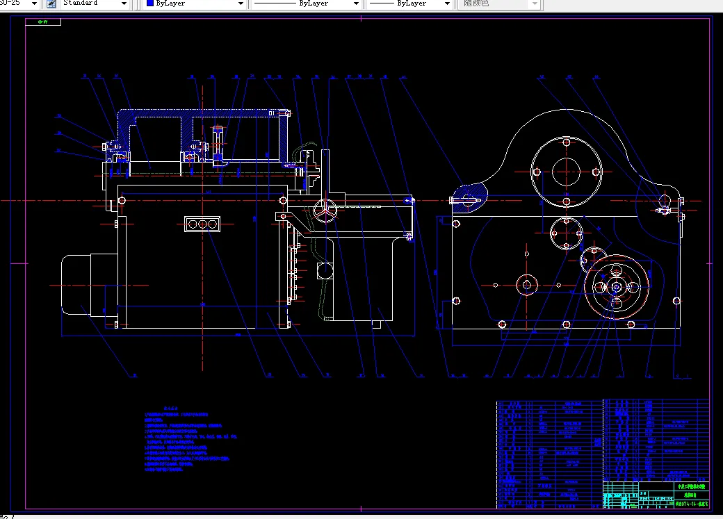 N109-立式管接头14英寸管螺纹套丝机设计