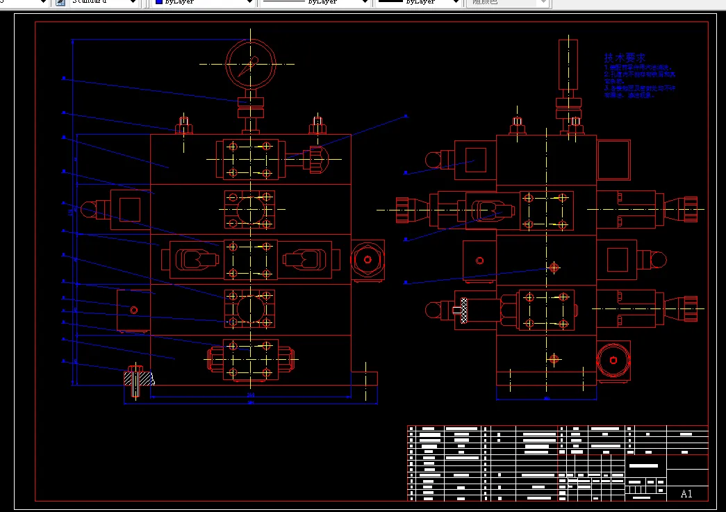 集成块式阀类装置