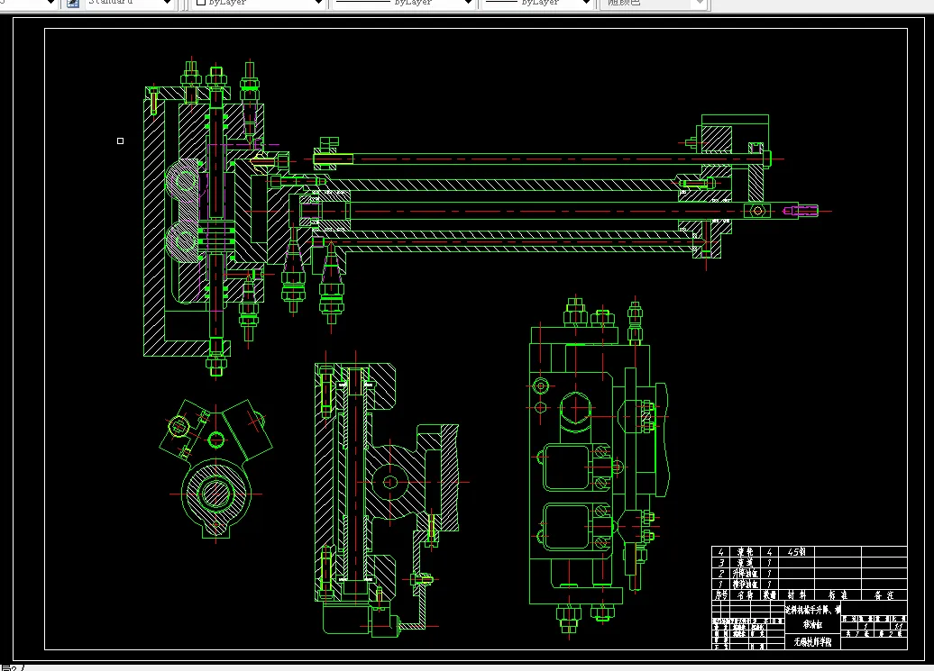 送料机械手升降、横移油缸