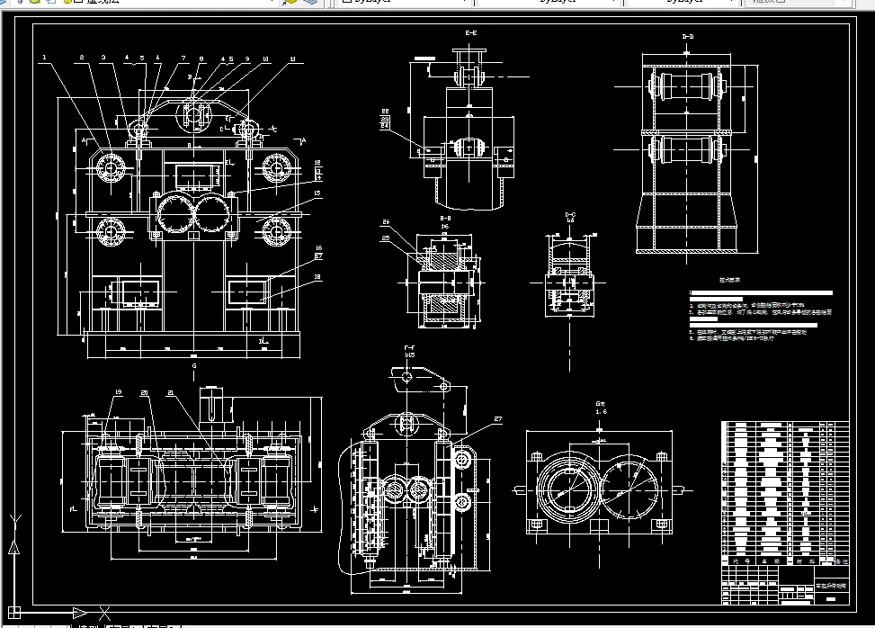 A0-右起升传动箱装配