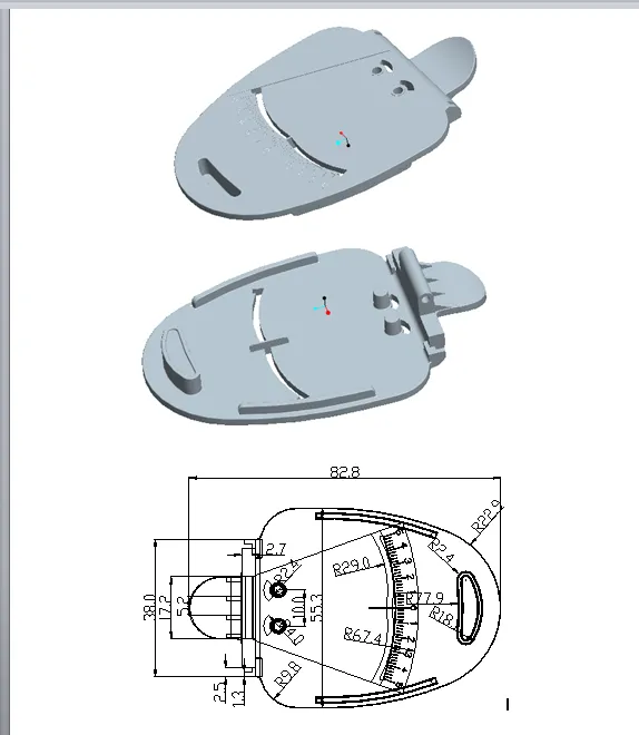 P185-手机旅行充电器上夹板注塑模具设计