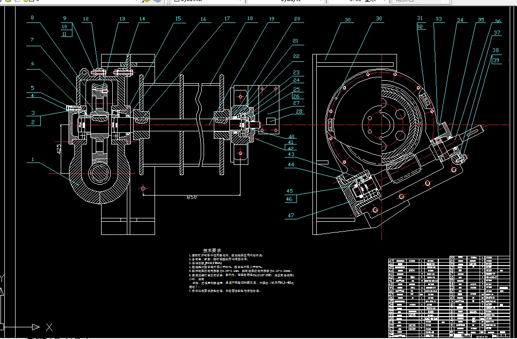 Q019-QTZ25型塔式起重机变幅机构设计
