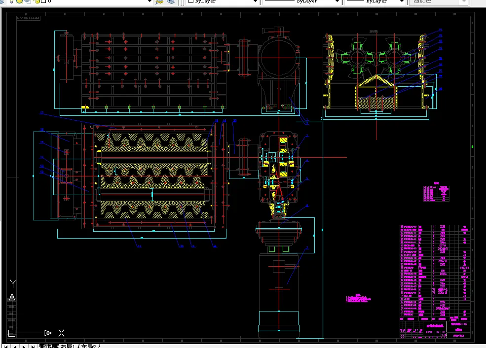 R196-强力分级式双齿辊破碎机设计