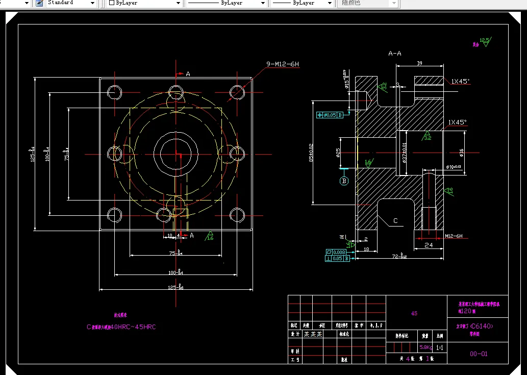 M6868-方刀架加工工艺及铣φ36端面夹具设计[气动夹具]