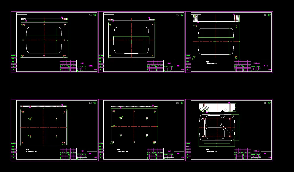 切边模6张零件图
