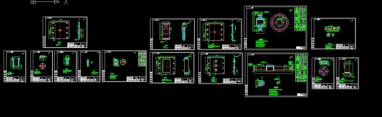 15张模具零件图