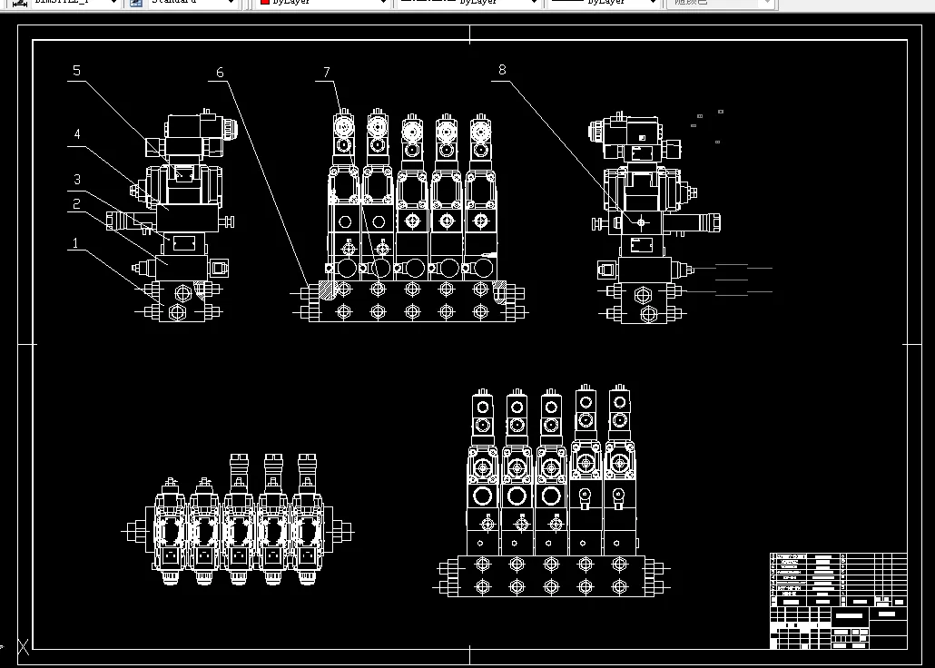 液压元件装配图