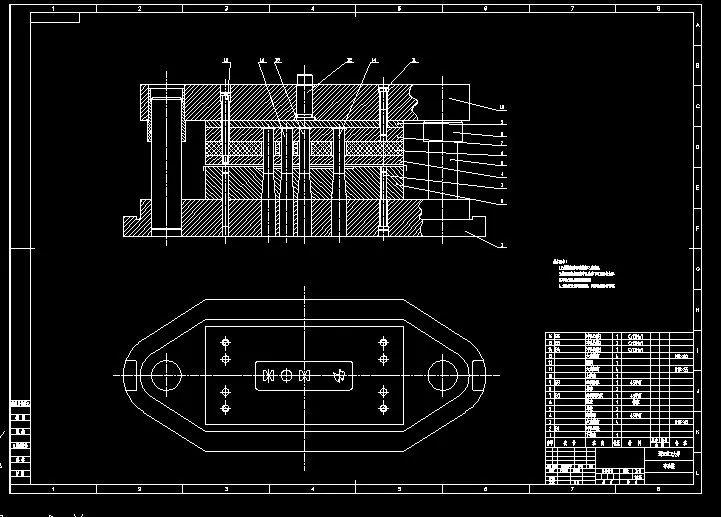 冲孔模具装配图