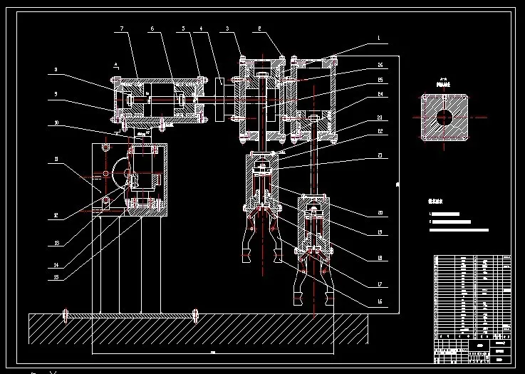 R399-气动机械手升降臂结构设计
