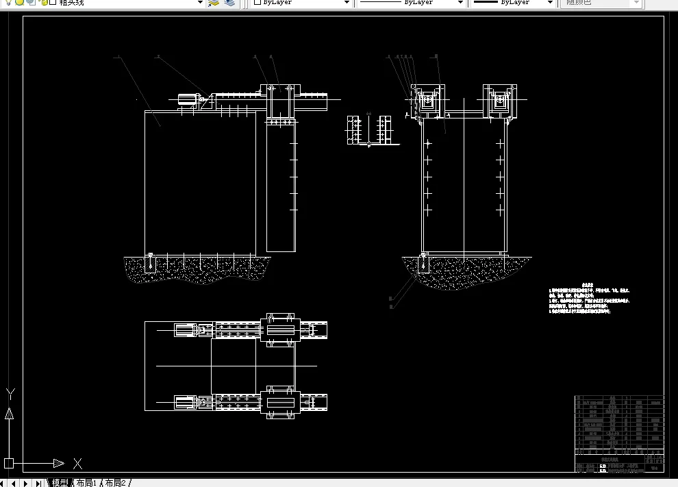 D727-推板式造波机的机械结构设计