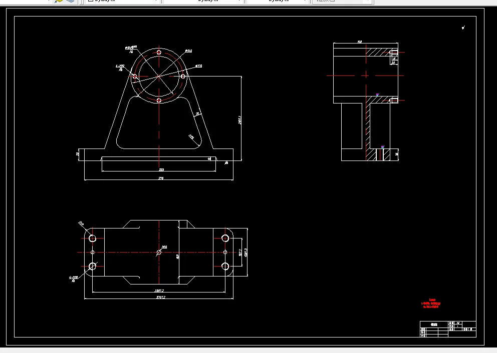 D752-镗套座底面4×M18螺纹底孔组合钻床及夹具设计
