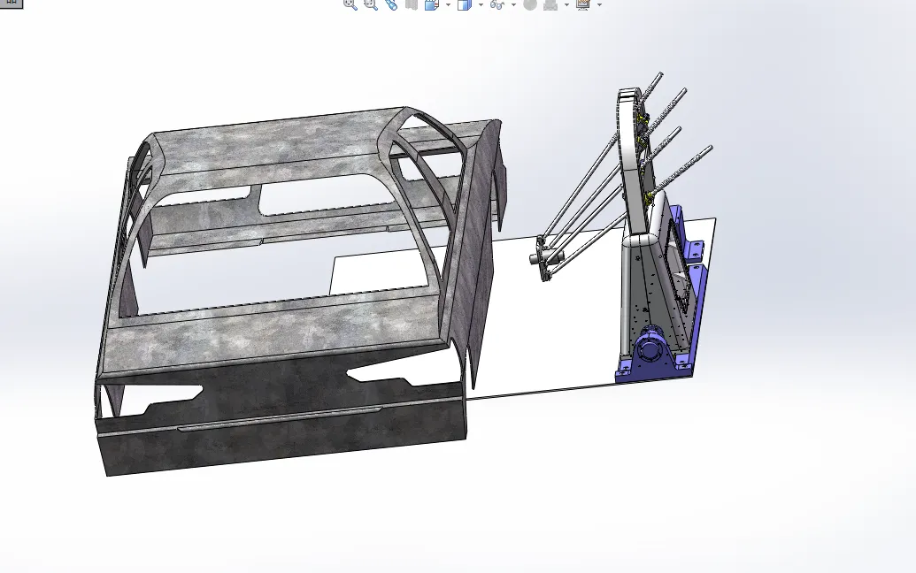 D801-并联喷涂机器人虚拟样机设计[含SW三维图]