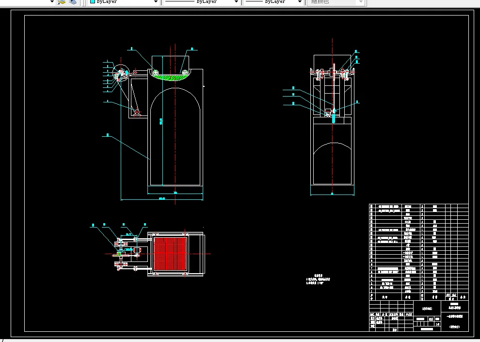 一次筛筛子装配图