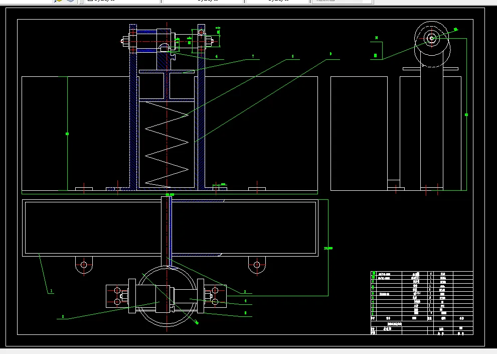 洒水机构的装配图  A1出图