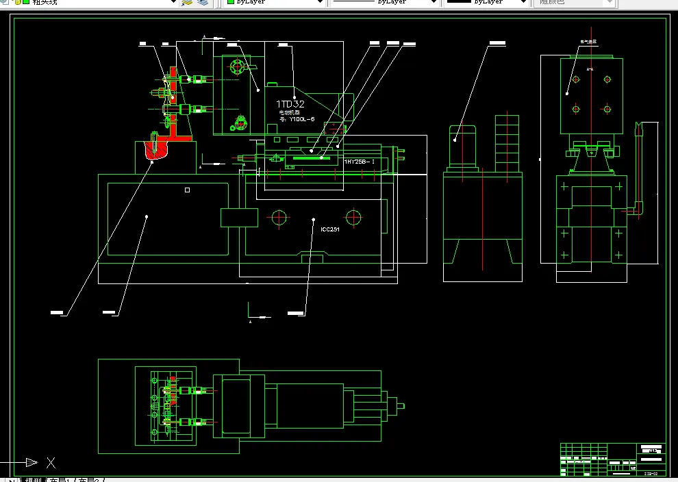 机床联系尺寸图