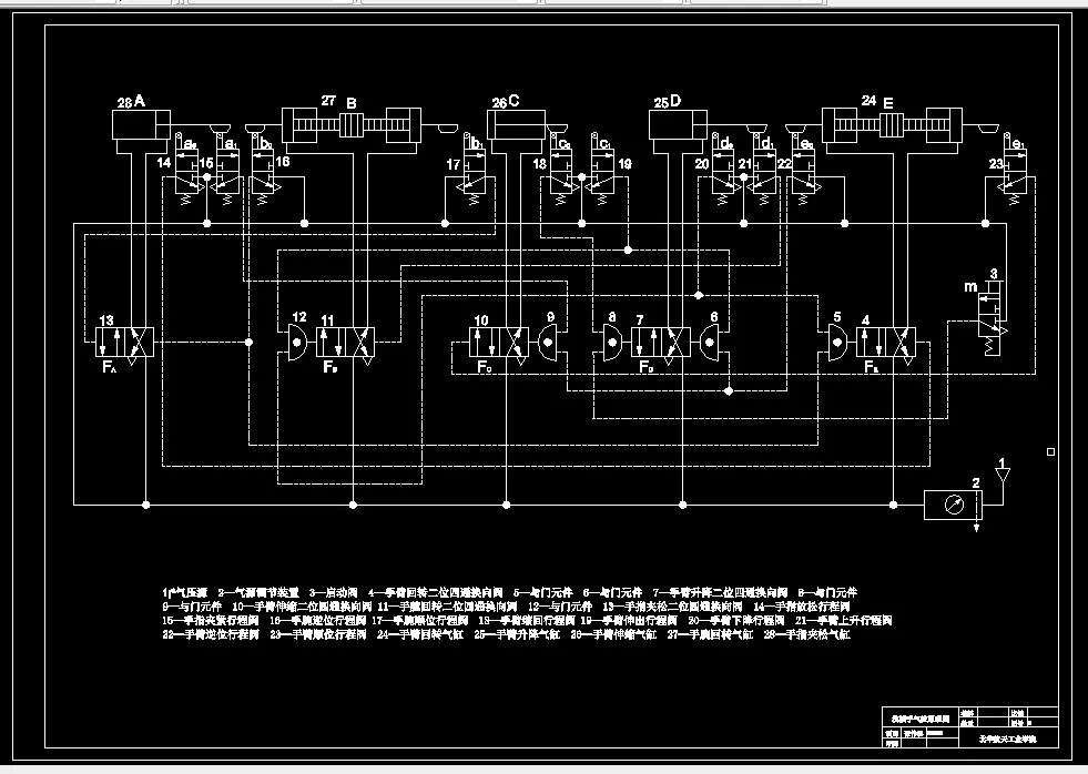 气动控制原理图
