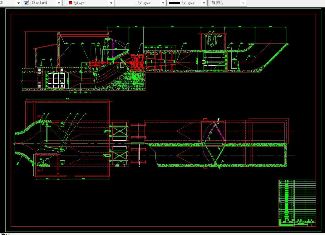 通风机房布置图