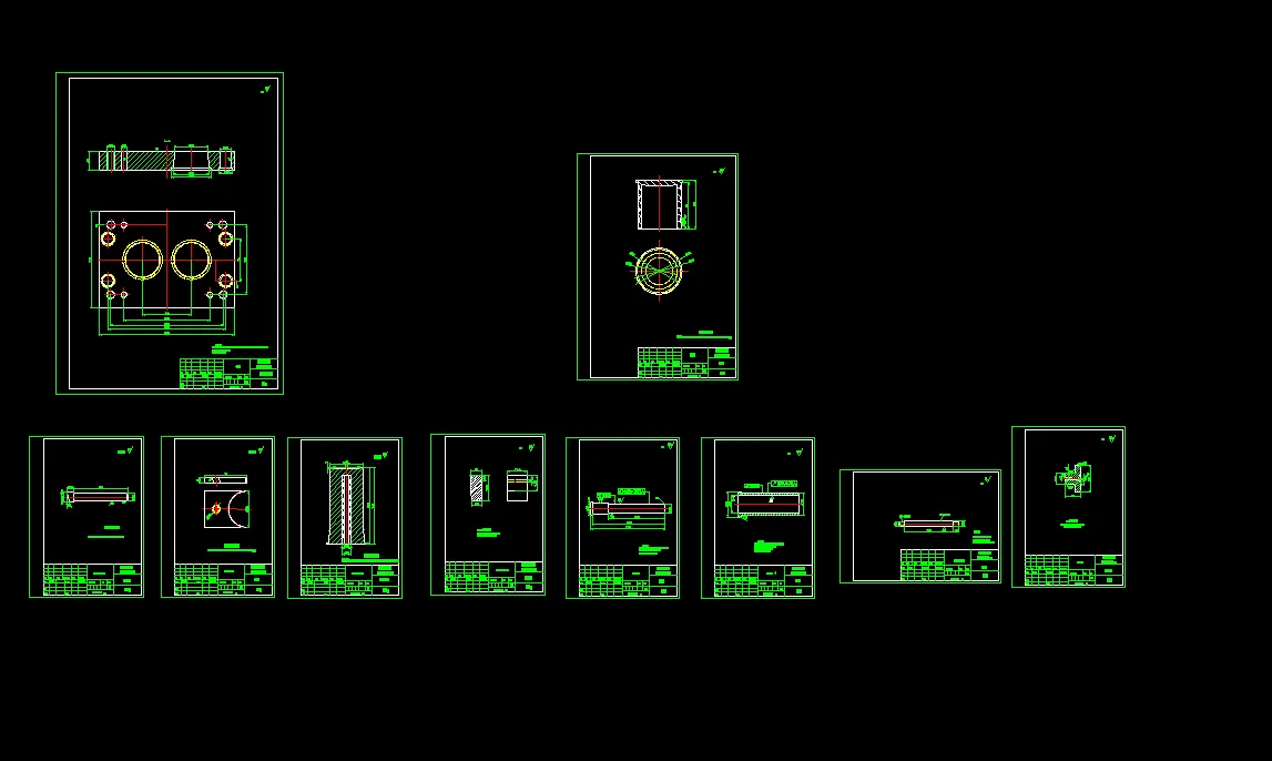 10张模具零件图