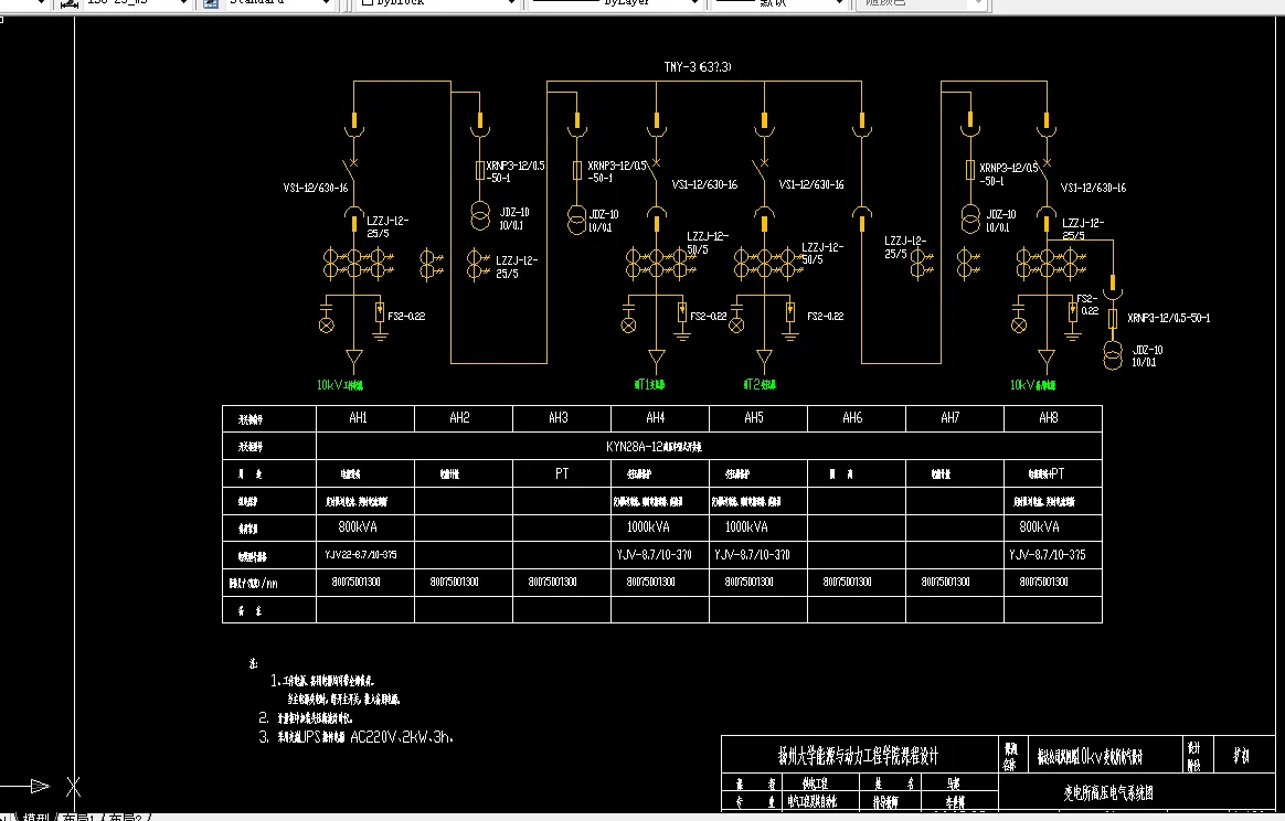 高压电气系统图