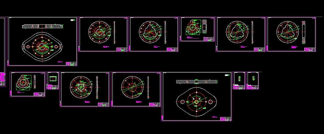 13张模具零件图