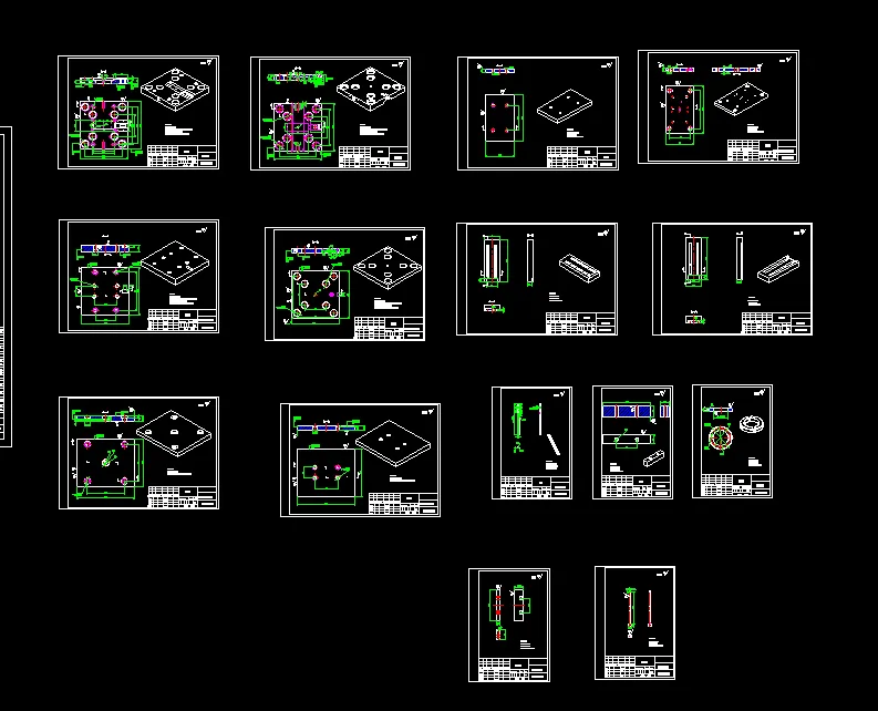 15张模具零件图