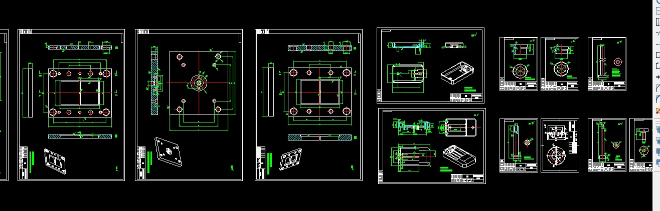 14张模具零件图